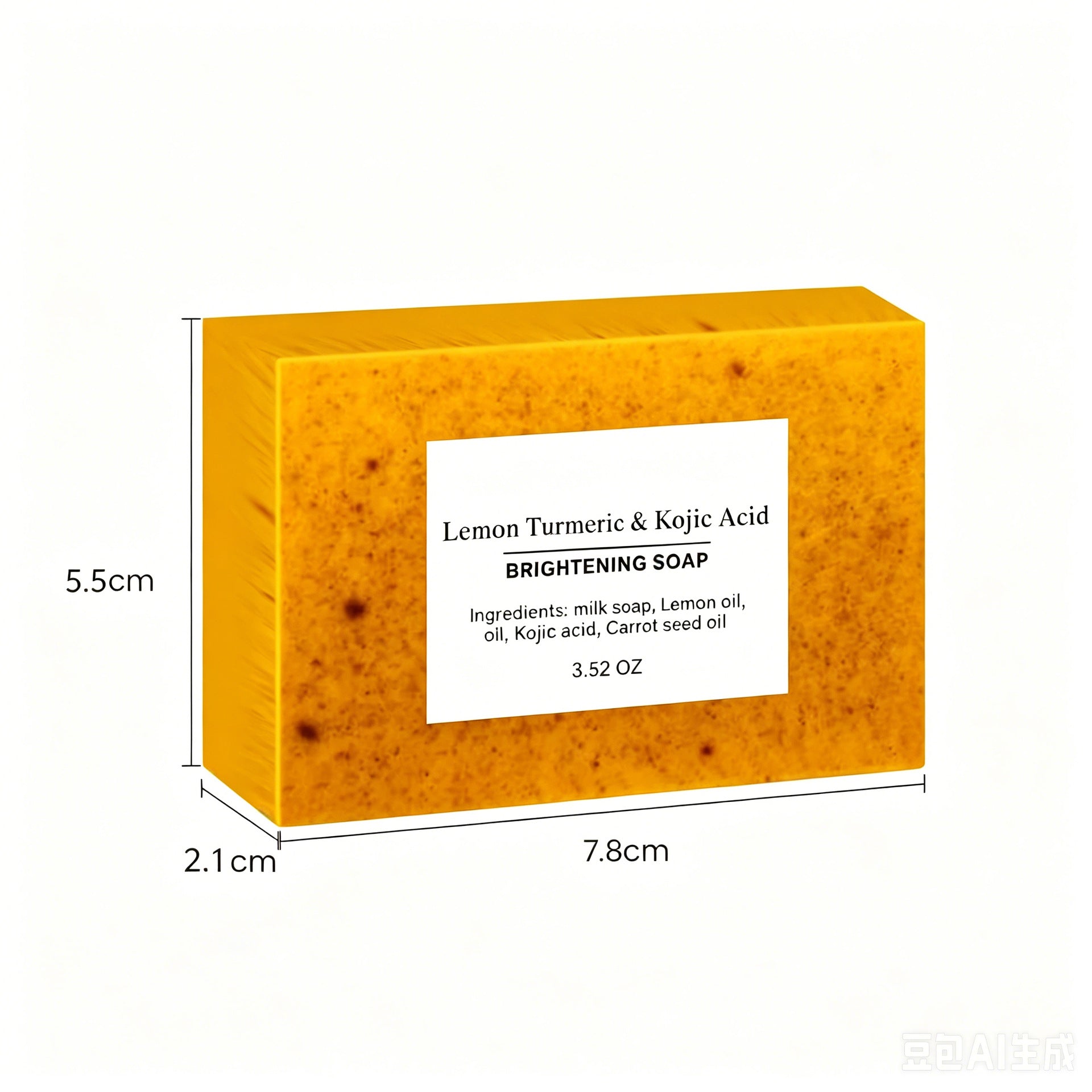 Handmade Turmeric Lemon Kojic Acid Soap