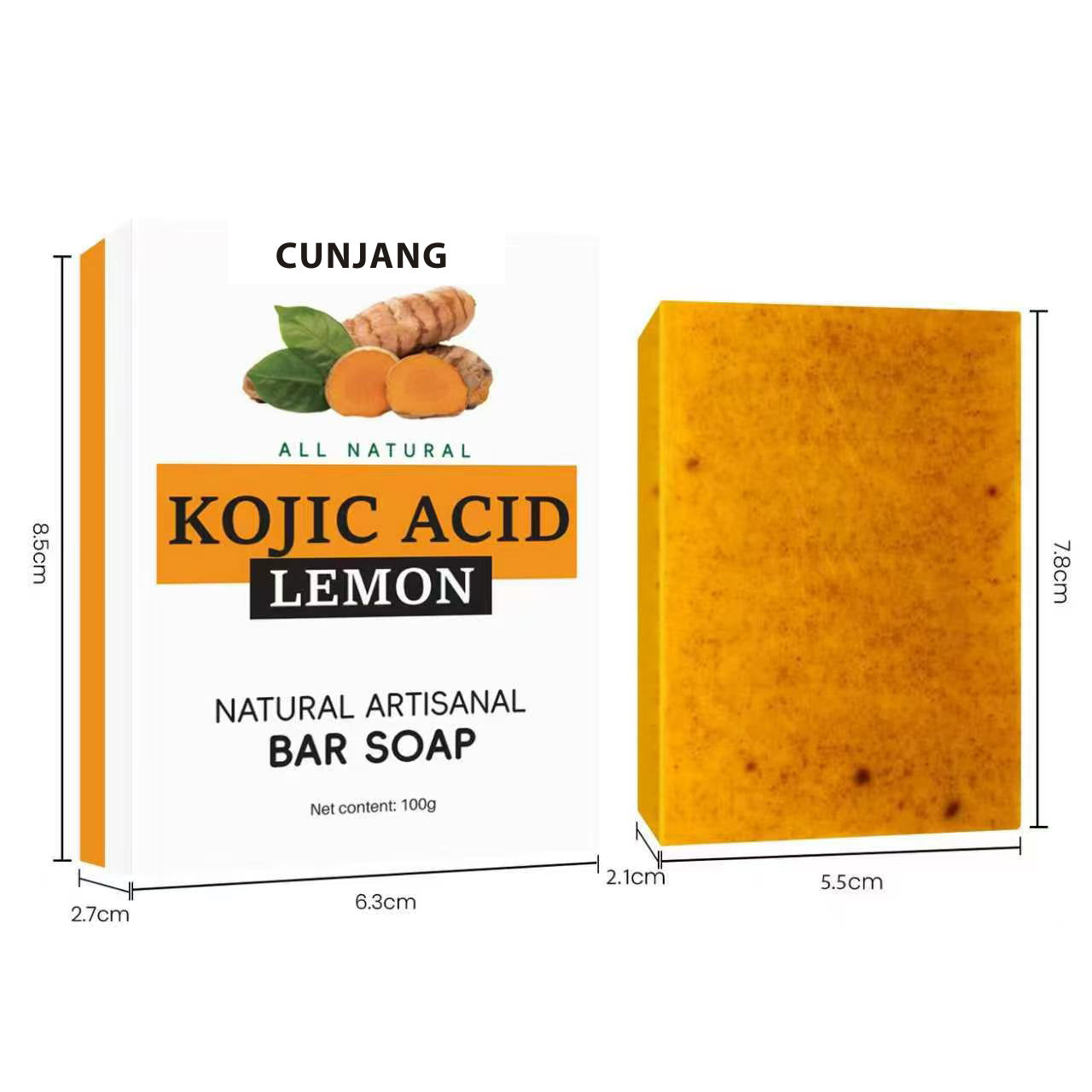 Handmade Turmeric Lemon Kojic Acid Soap