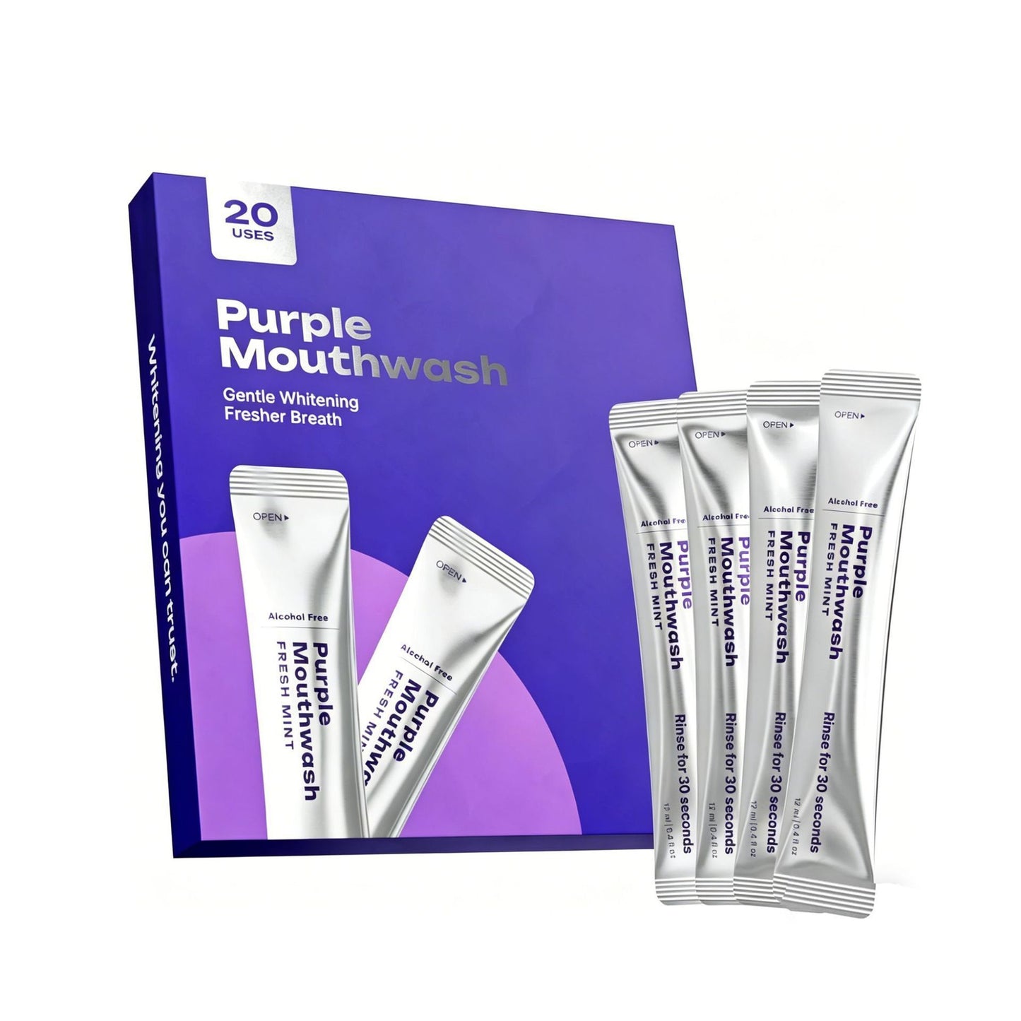 Purple Mouthwash — Rinse. Whiten. Refresh.
