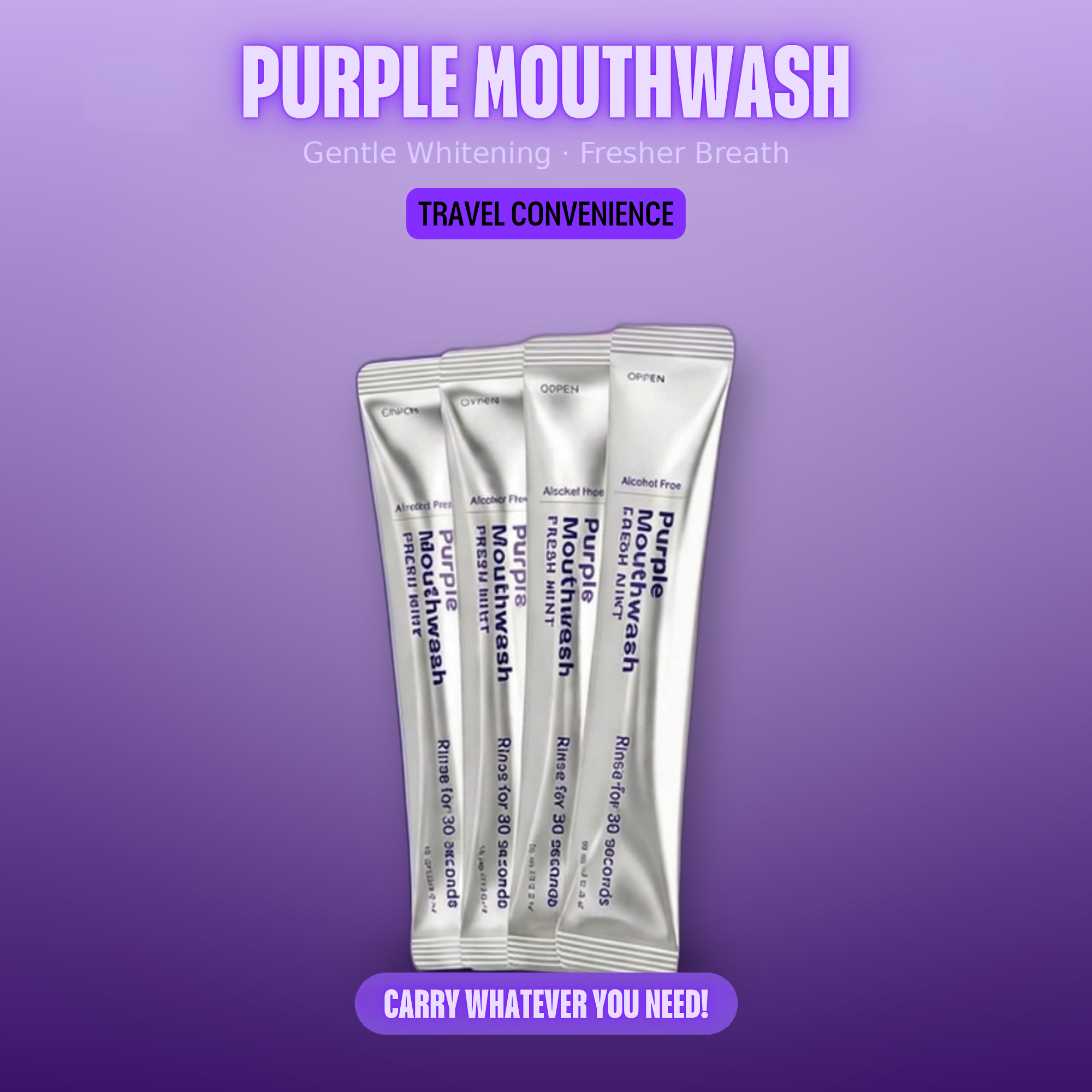 Purple Mouthwash, Rinse. Whiten. Refresh.